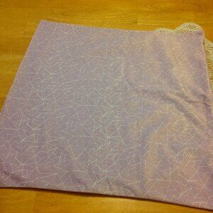 Pretty lavender and white accent pillow cover